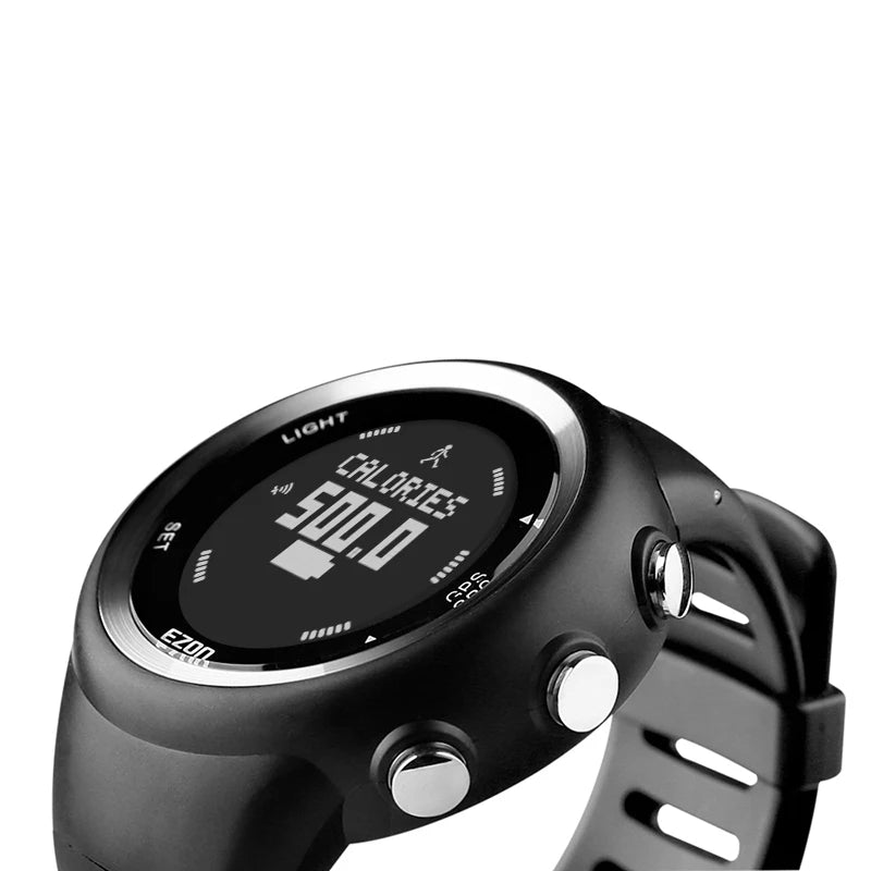 Men's Digital Sport Wristwatch GPS Running Watch With Speed Pace Distance Calorie Burning Stopwatch 50M Waterproof  T031