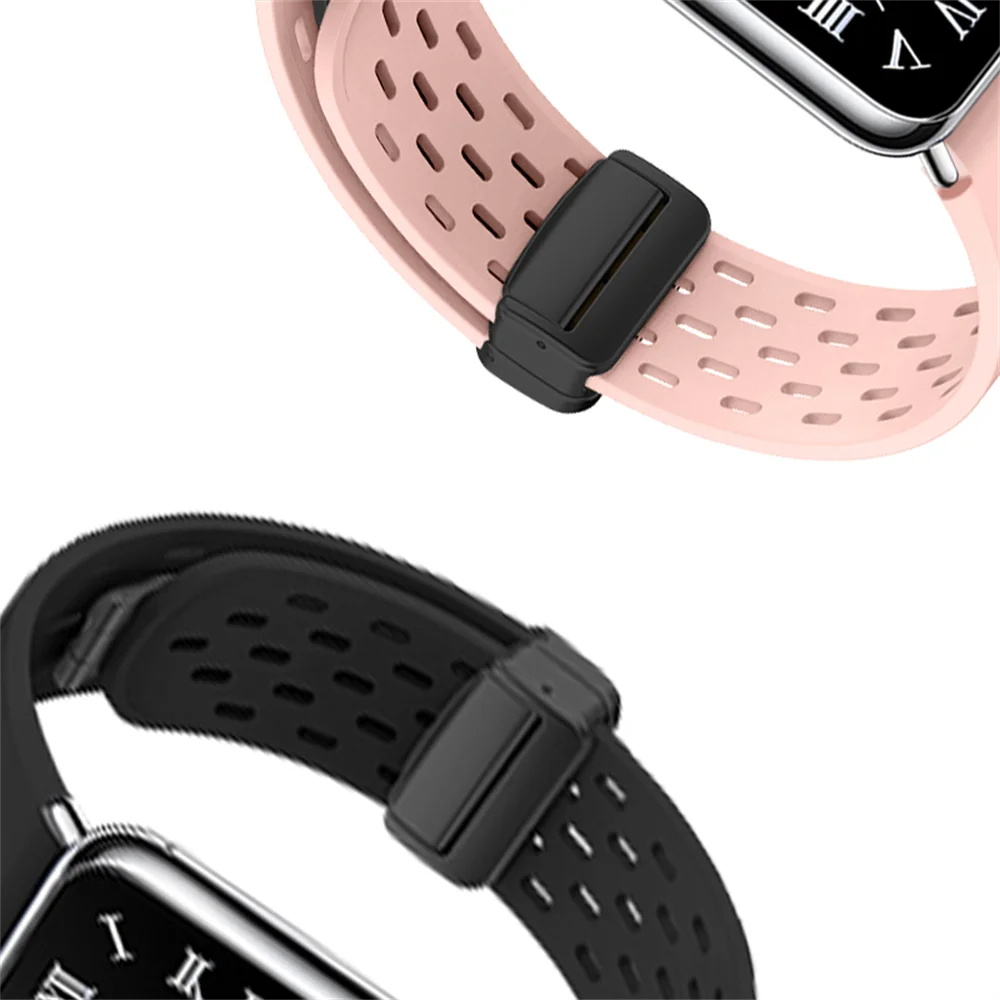 Silicone Strap for Redmi watch 4/8 Pro Magnetic Buckle Sports Band for Mi band 8 pro Correa Breathable Bracelet  Accessories