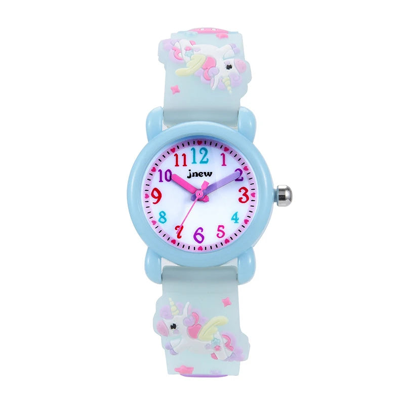 UTHAI C13 Children's Girls' Cute 3D Cartoon Watch Waterproof Quartz For Unicorn Kids Boys' Watches Non Toxic Materials Gift