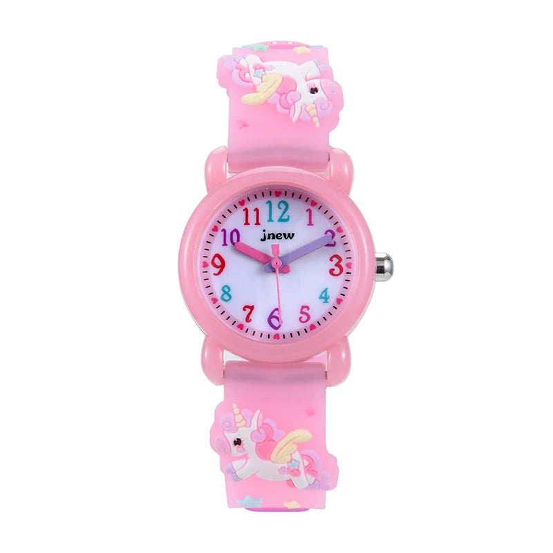 UTHAI C13 Children's Girls' Cute 3D Cartoon Watch Waterproof Quartz For Unicorn Kids Boys' Watches Non Toxic Materials Gift