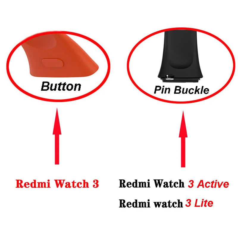 Silicone Strap For Xiaomi Redmi Watch 3 Watchband For Redmi Watch 3 Strap Correa Replacement Bracelet Accessories