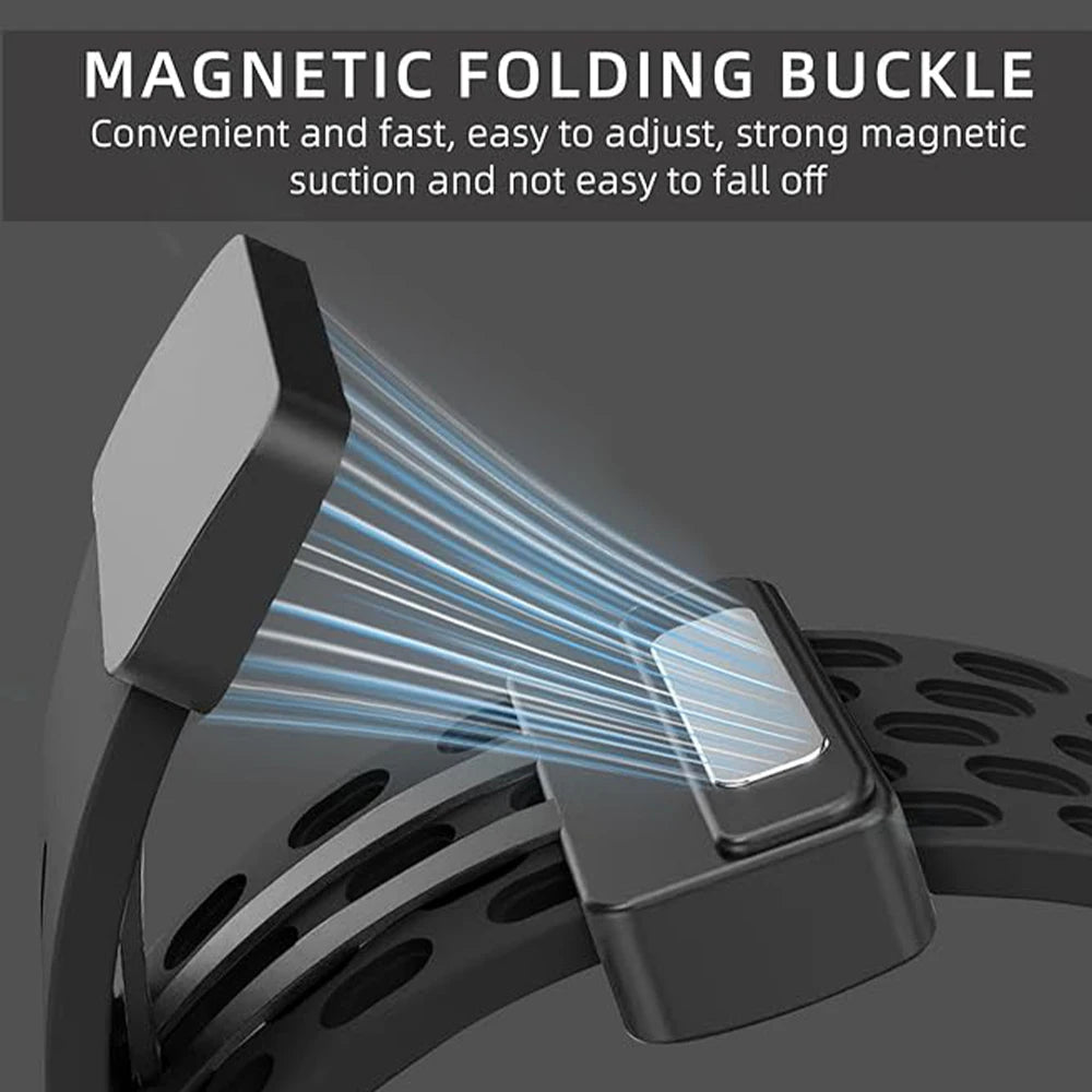Silicone Strap for Redmi watch 4/8 Pro Magnetic Buckle Sports Band for Mi band 8 pro Correa Breathable Bracelet  Accessories
