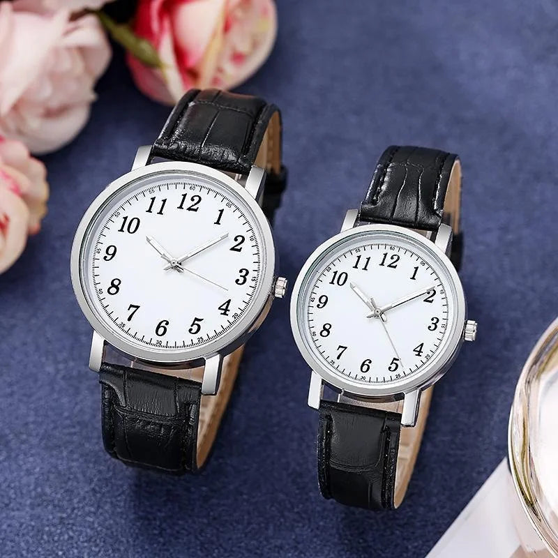 Fashion Couple Watches Women Men Watch Simple Digital Women Quartz Watches for Daily Wear Gift Relógio