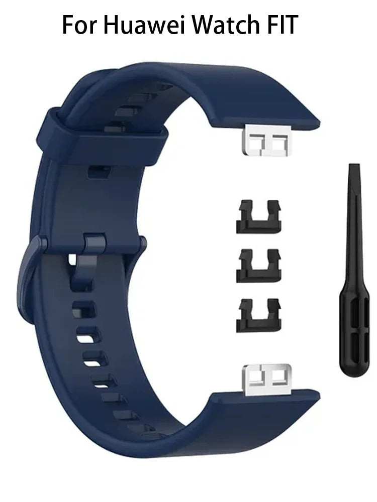 Silicone Band For Huawei Watch Fit Strap Smartwatch Accessories Replacement Wrist bracelet correa huawei watch fit 1 watch strap