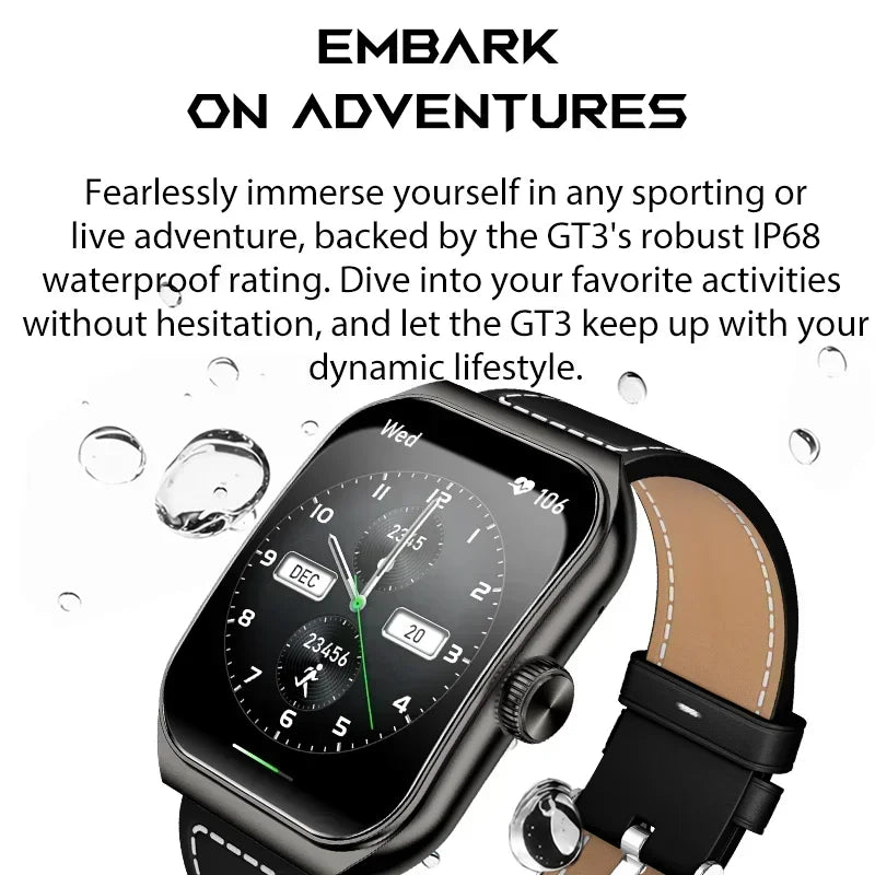 Global Version Blackshark GT3 Smartwatch 1.96'' Amoled Curved Screen Support Bluetooth Voice Call Shark GPT 100+ Sport Modes